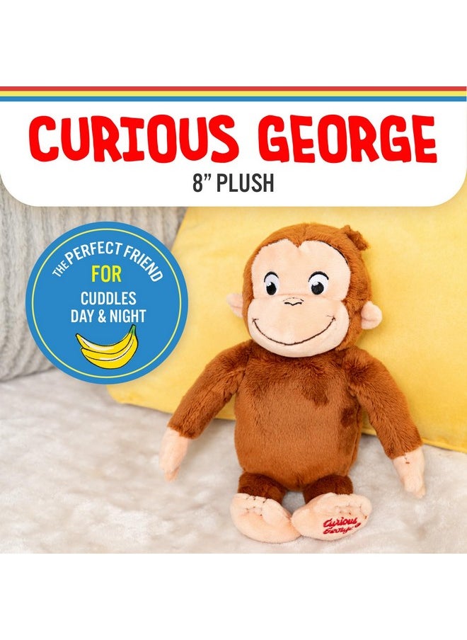 Kids Preferred KIDS PREFERRED Curious George Monkey Stuffed Animal Plush Toys Soft Cutest Cuddle Plushie Gifts for Baby and Toddler Boys and Girls - 8 Inches  - Image 2