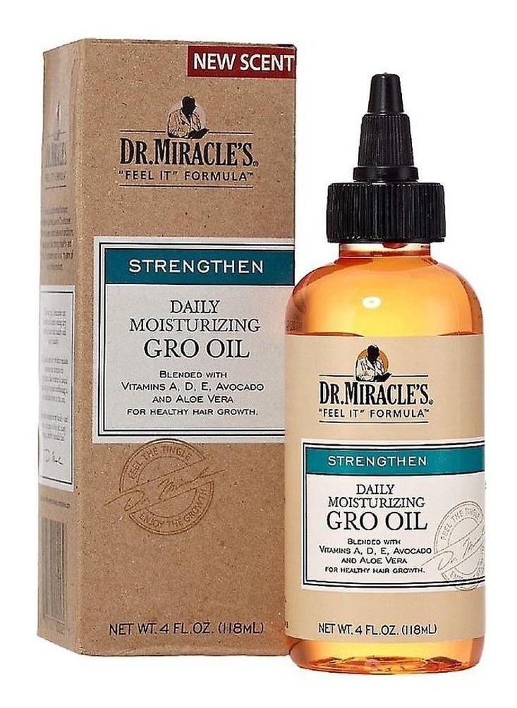 Dr. Miracle's Daily Moisturing Gro Hair Oil Gold 4ounce  - Image 1
