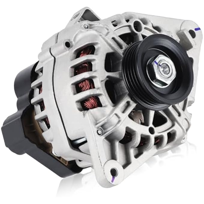 Farrme 11311 Alternator 12V 90 Amp, 4-Groove Pulley Fit for Elantra 2007-2012, for Soul 2010-2011, for Spectra, for Spectra5 2007-2009 L4 2.0L Automotive Replacement Alternators 2655635 37300-23650 - Image 1