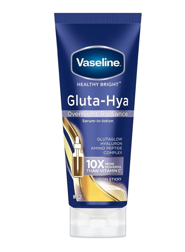 Vaseline Gluta-Hya Serum Burst Lotion Overnight Radiance Repair 330ml - Image 1