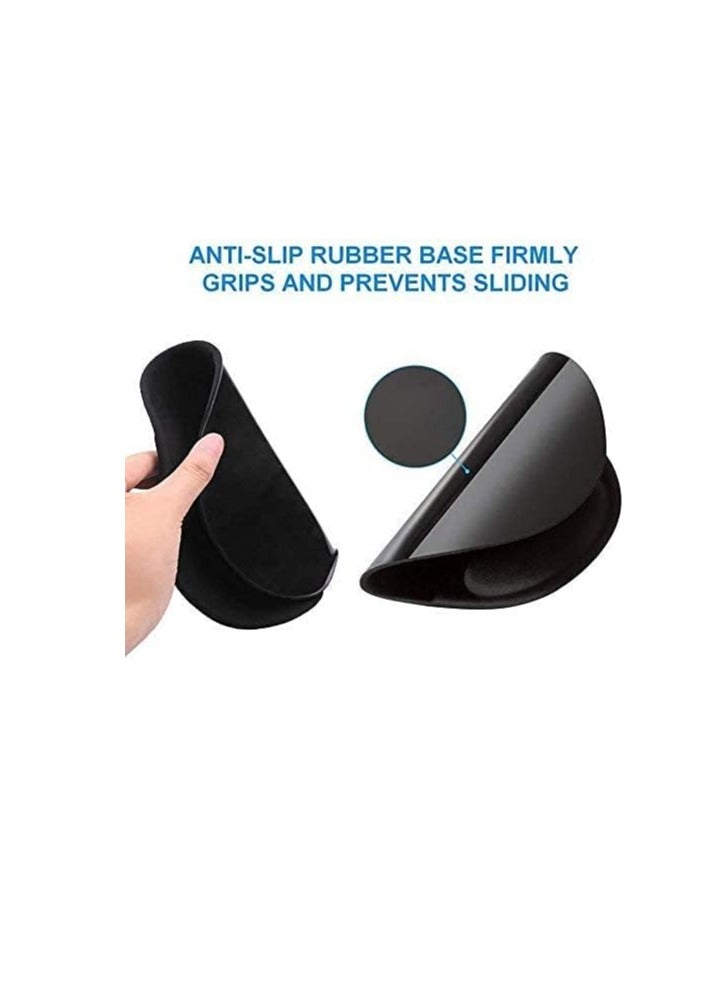 Terabyte Mouse Pad with Gel Wrist Rest Support, Comfortable Mouse Pad for Computer, Laptop, Home, Office & Travel  Black - Image 3