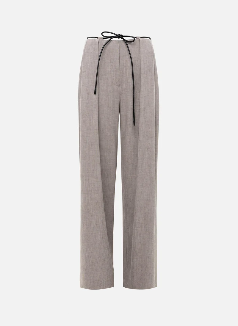 Lichi Palazzo trousers in viscose with a slim belt
