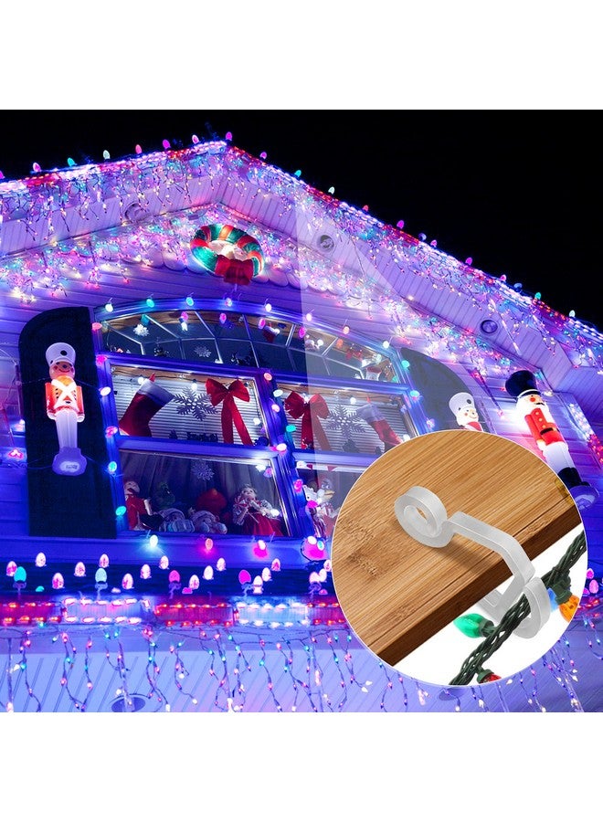 سيلفتك مشابك إضاءة عيد الميلاد من SelfTek، 120 قطعة، خطافات إضاءة، مشابك مزراب لتعليق الأضواء الخارجية، مشابك تعليق أضواء عيد الميلاد، مشابك إضاءة مقاومة للعوامل الجوية لتزيين المهرجانات - Image 5