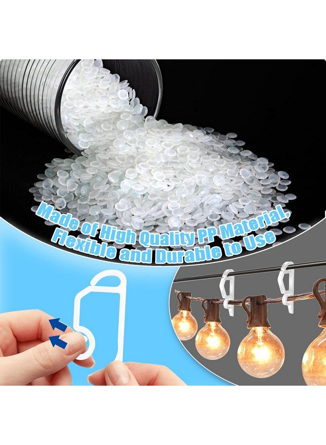 سيلفتك مشابك إضاءة عيد الميلاد من SelfTek، 120 قطعة، خطافات إضاءة، مشابك مزراب لتعليق الأضواء الخارجية، مشابك تعليق أضواء عيد الميلاد، مشابك إضاءة مقاومة للعوامل الجوية لتزيين المهرجانات - Image 3