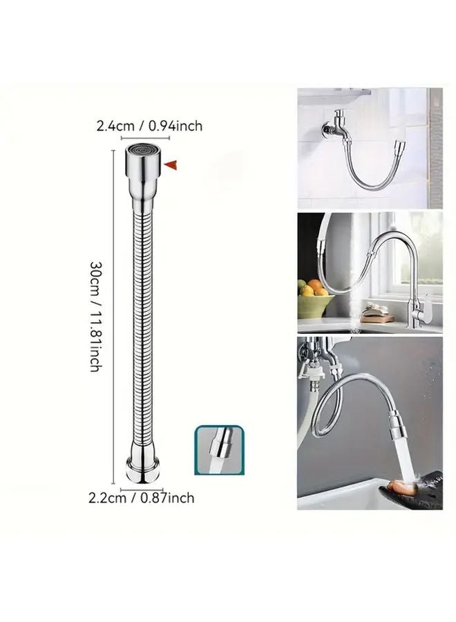 1 قطعة 360 دوّارة صنبور ممتد مضاد للتناثر مرن خرطوم محول توفير المياه حمام مطبخ حوض - Image 5
