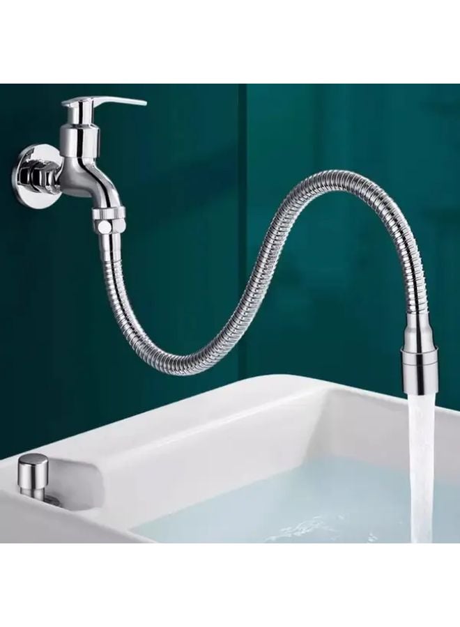 1 قطعة 360 دوّارة صنبور ممتد مضاد للتناثر مرن خرطوم محول توفير المياه حمام مطبخ حوض - Image 2