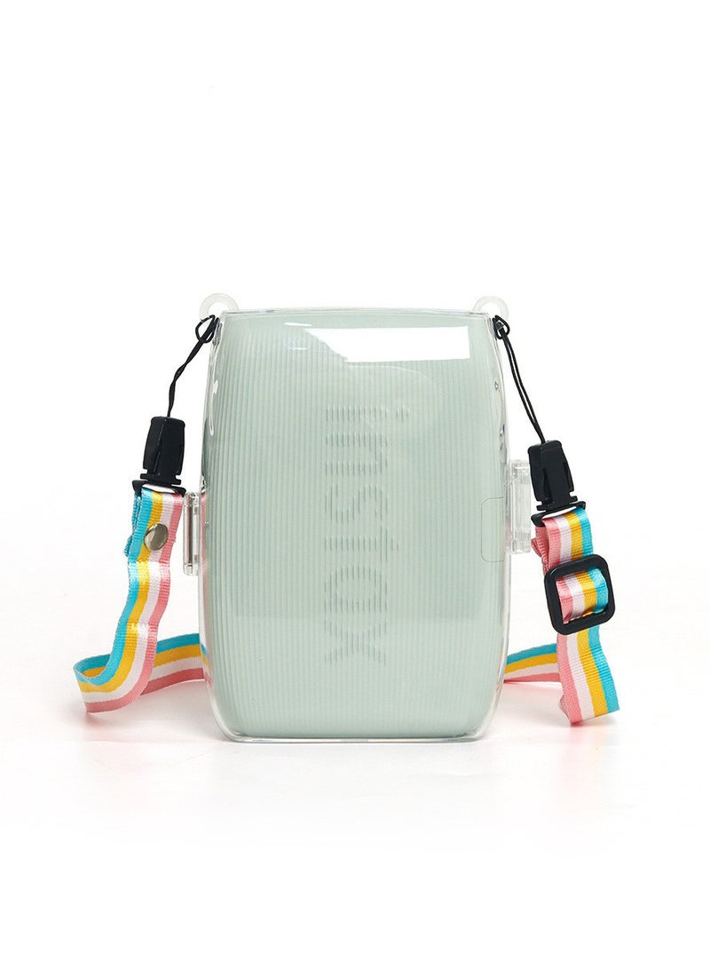 وصلة 3 حماية شفافة ، تنطبق على fujifilm instax ميني لينك 3 الهاتف الذكي طابعة صور حماية الأكمام ، حزام قابل للتعديل انفصال الاكسسوارات - Image 1