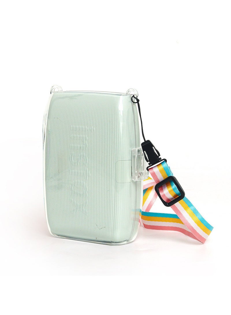 وصلة 3 حماية شفافة ، تنطبق على fujifilm instax ميني لينك 3 الهاتف الذكي طابعة صور حماية الأكمام ، حزام قابل للتعديل انفصال الاكسسوارات - Image 2