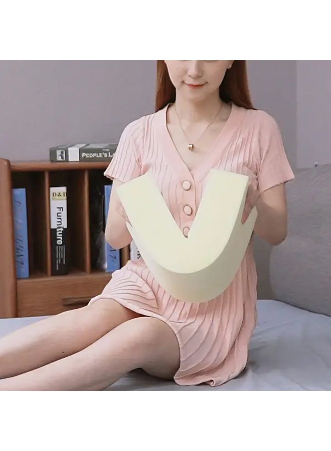 2Pcs U Shape Face Cushions for Massage Beds Removable Washable Round Pillows Breathable Lace Trimmed Bed Cover - Image 4