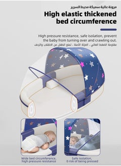 Beauenty Baby Lounger Bed, Infant Nest, Portable Newborns Sleeper Bassinets, Travel Baby Lounger for Boys Girls With 1 Canopy 1 Mosquito Net 1 Cushion 2 Shaping Pillow  - Image 5