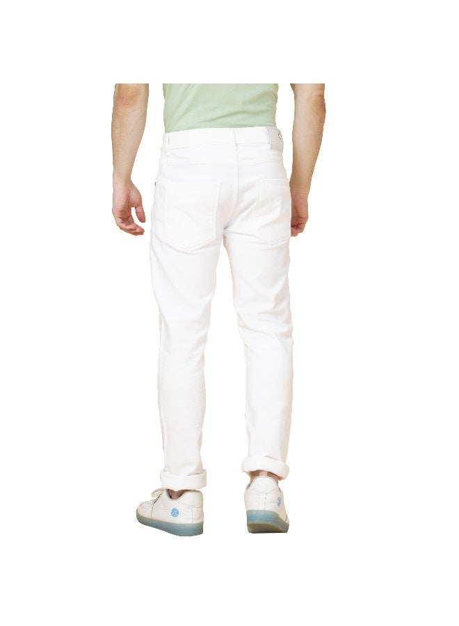 Being Human Mens White Slim Fit Denims - Image 3