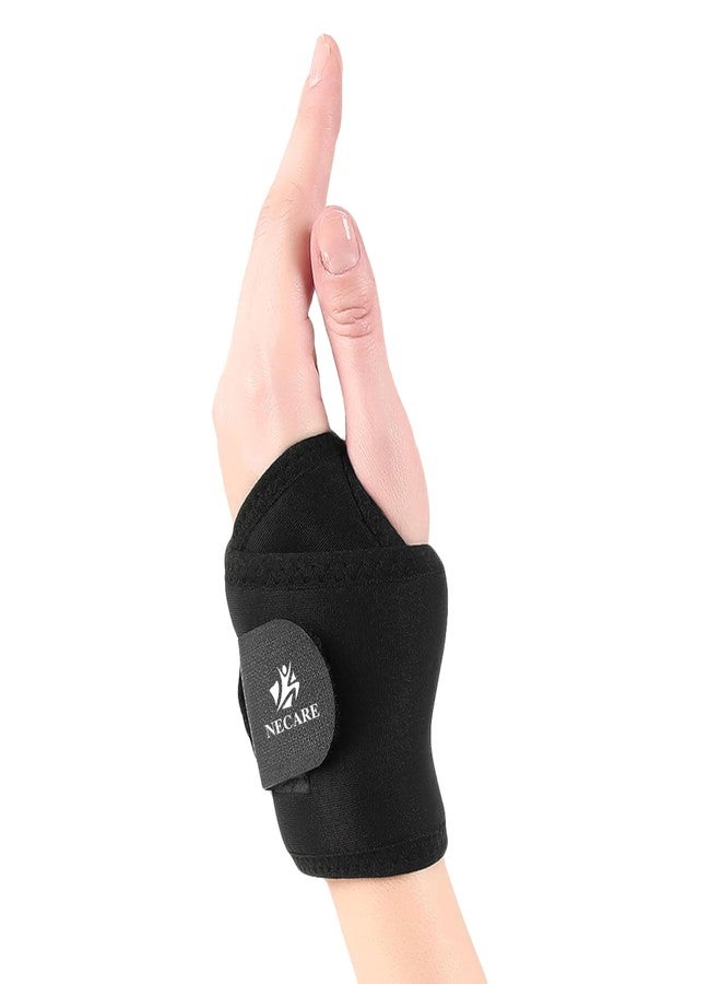 دعامة/مثبت/لفافة معصم وإبهام ممتازة من NECARE (درايتكس، أسود، قطعة واحدة) - Image 1