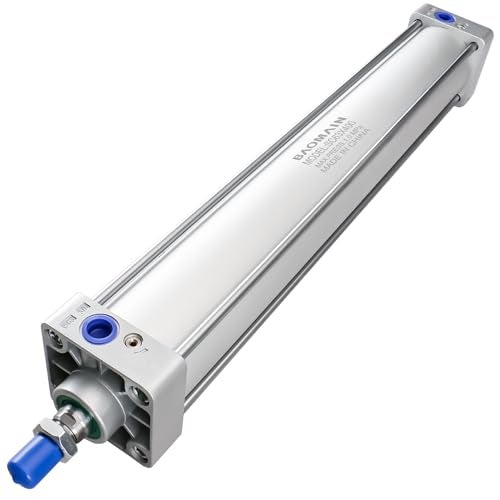 Baomain Pneumatic Air Cylinder SC 63 x 400,PT 3/8, Bore 2 1/2 inch(63mm), Stroke 16 inch(400mm),Dual Action 1 Mpa,for Industrial Machinery - Image 2