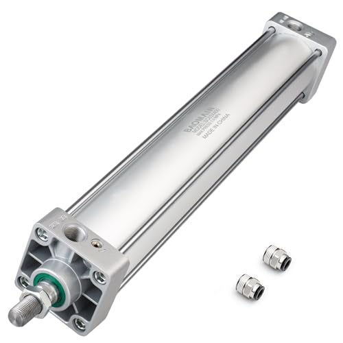 Baomain Pneumatic Air Cylinder SC 63 x 400,PT 3/8, Bore 2 1/2 inch(63mm), Stroke 16 inch(400mm),Dual Action 1 Mpa,for Industrial Machinery - Image 1