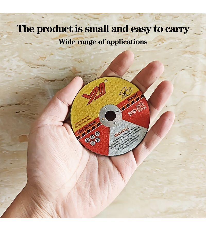10pcs 75mm Mini Metal Grinding Wheel 10mm Hole for Wood Soft Metal - Image 1