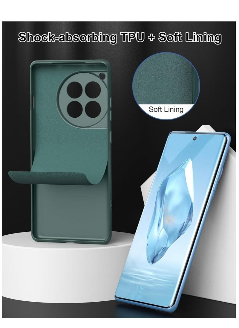JAJEEK OnePlus 12R 2024 Liquid Gel Rubber Bumper Case | Soft Microfiber Lining Cushion | Slim Hard Shell Shockproof Protective Cover for OnePlus 12R 5G 2024 | Durable & Stylish Design - Image 3