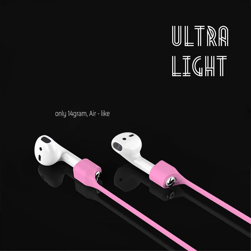 cobcobb Ultra Strong Magnetic Airpod Pro Strap Anti-Lost Cord Sports Lanyard Compatible with Airpods 3rd 2nd Generation Pro 3 2 1 (Pink) - Image 5