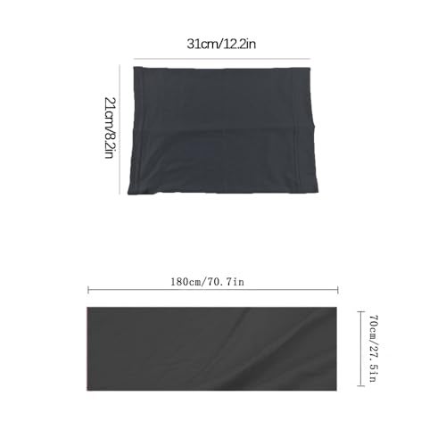 Yeieeo Chiffon Hijab Head Scarf for Women with Inner Undercap Solid Color Scarf Set Head Wraps Muslim Shawl（White） - Image 3