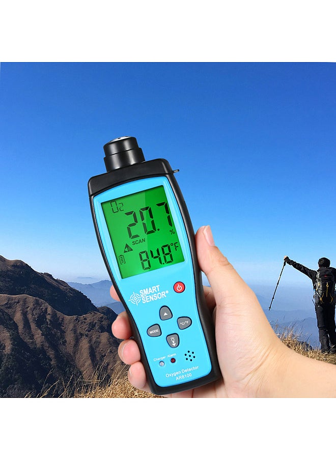SMART SENSOR - Oxygen Meter Digital Portable Automotive O2 Gas Tester Monitor Detector Handheld Oxygen Meter - Image 1