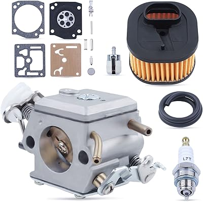 Adefol Adefol Carburetor for Husqvarna 372XP 365 362 372 371 Chainsaw Replacement Parts, Carburetor + Air Filter + Spark Plug  - Image 1