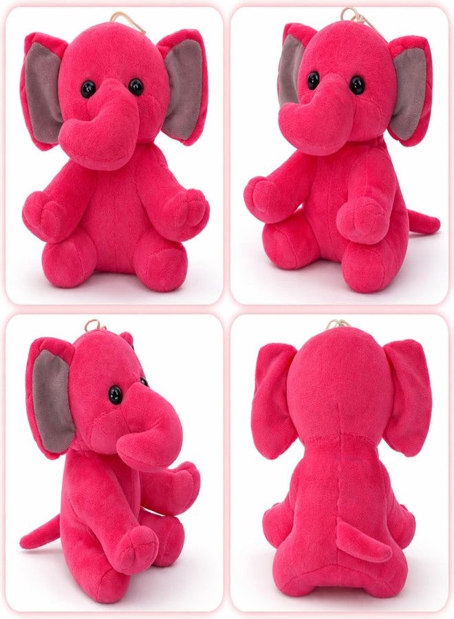 Aruvia Baby Elephant Soft Toy Plush (20 cm) Dark Pink | Cute Sitting Stuffed Elephant Toy | Super Soft Cuddle Plush for Kids & Babies | Gift for Boys Girls | Nursery Décor - Image 5