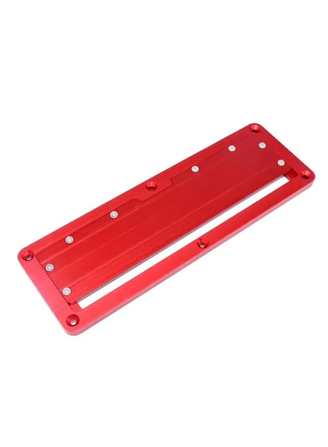 Red Aluminum Table Saw Insert Cover Plate For Flip Table Router - Image 1