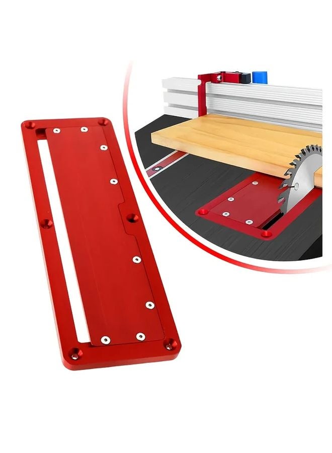 Red Aluminum Table Saw Insert Cover Plate For Flip Table Router - Image 3