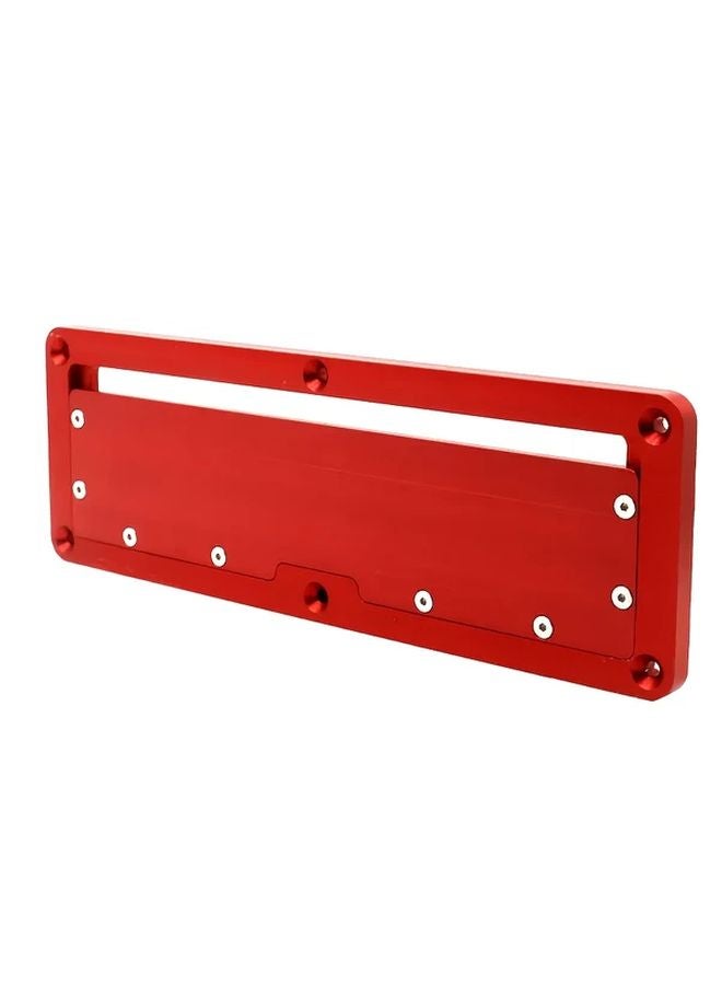 Red Aluminum Table Saw Insert Cover Plate For Flip Table Router - Image 2