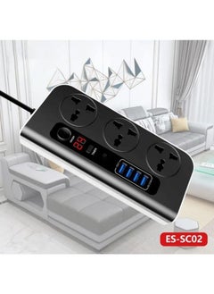 Generic Universal Extension Cord With 4 Universal Sockets 3 USB Ports  - Image 4