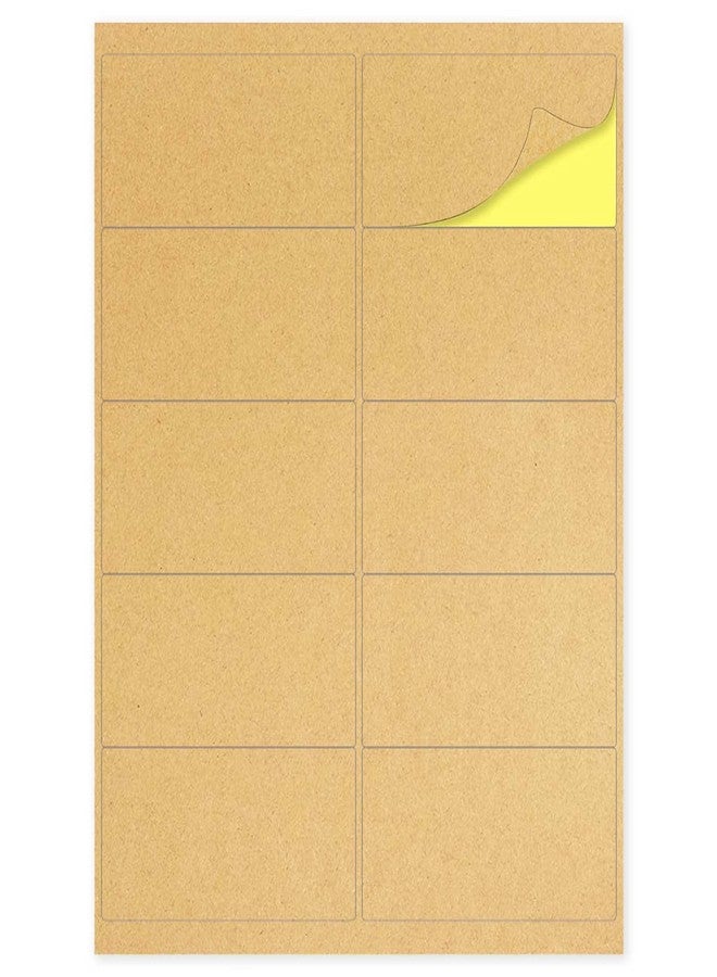 GlowSand Kraft Labels Stickers, Laser/Inkjet Printer Lables, Write or Print, Letter Size (2" x 4" Pack of 300) - Image 1