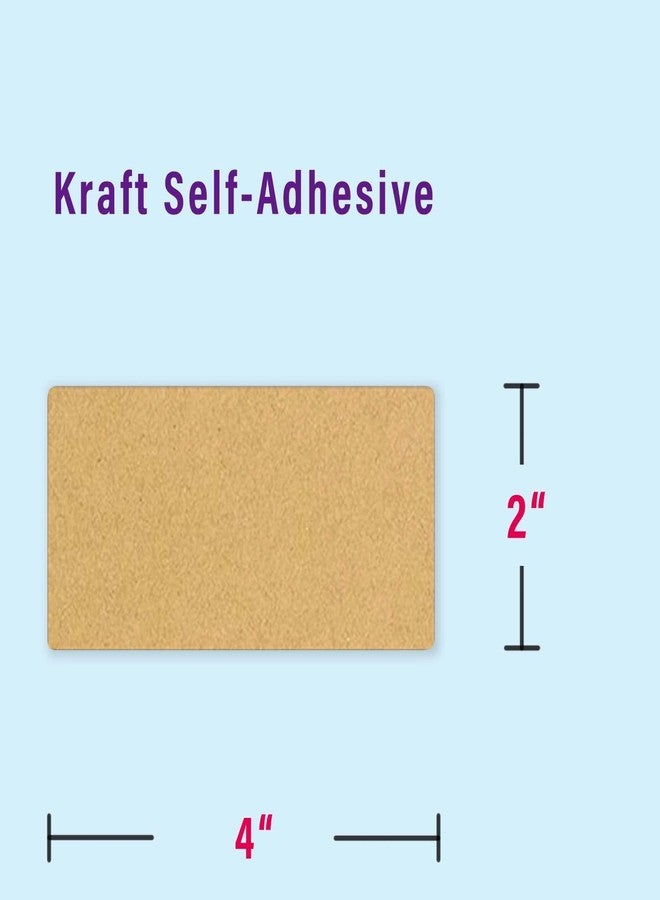 GlowSand Kraft Labels Stickers, Laser/Inkjet Printer Lables, Write or Print, Letter Size (2" x 4" Pack of 300) - Image 3
