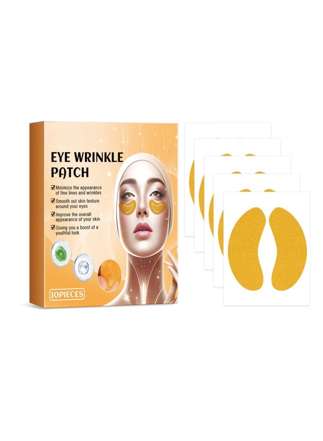 EELHOE 10PCS Eye Wrinkle Tightening Patches Skin Firming and Smoothing Patch Anti-Aging Wrinkle Reduction Patch - Image 1