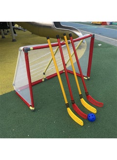 Generic Children's Hockey Toys Kindergarten Sensory Training Ice Hockey Props Outdoor Sports Family Interactive Games-Color:95cm Hockey Stick Red And Blue (12 Sticks And 6 Balls) With 7.2cm Ball Right-hand Shot  - Image 2