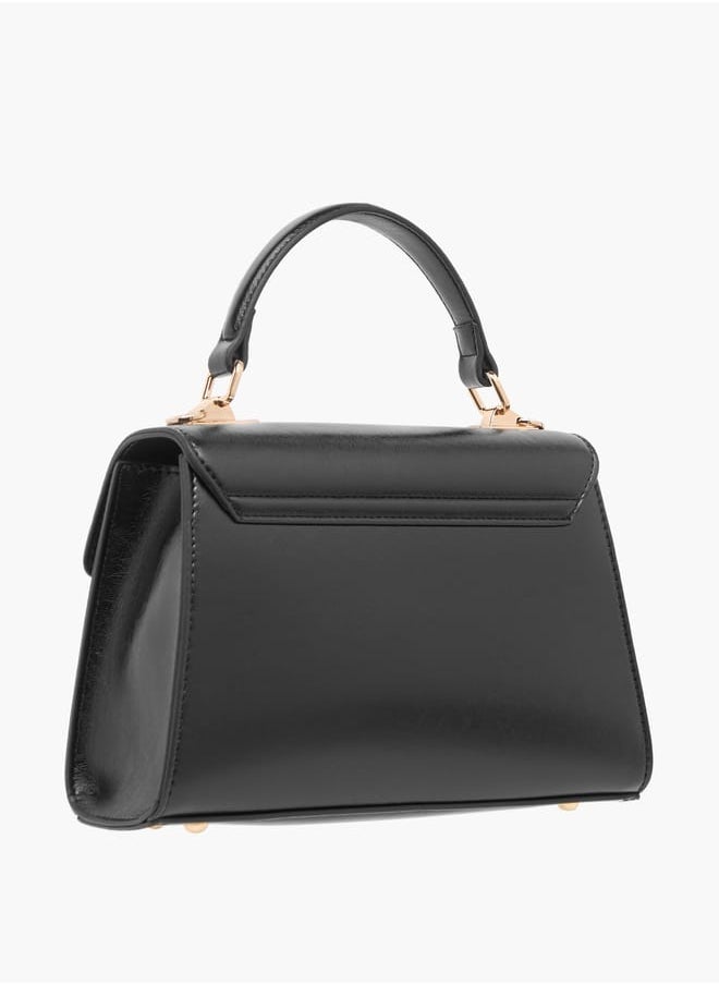 Le Confort Logo Embossed Satchel Bag with Adjustable Strap  - Image 3