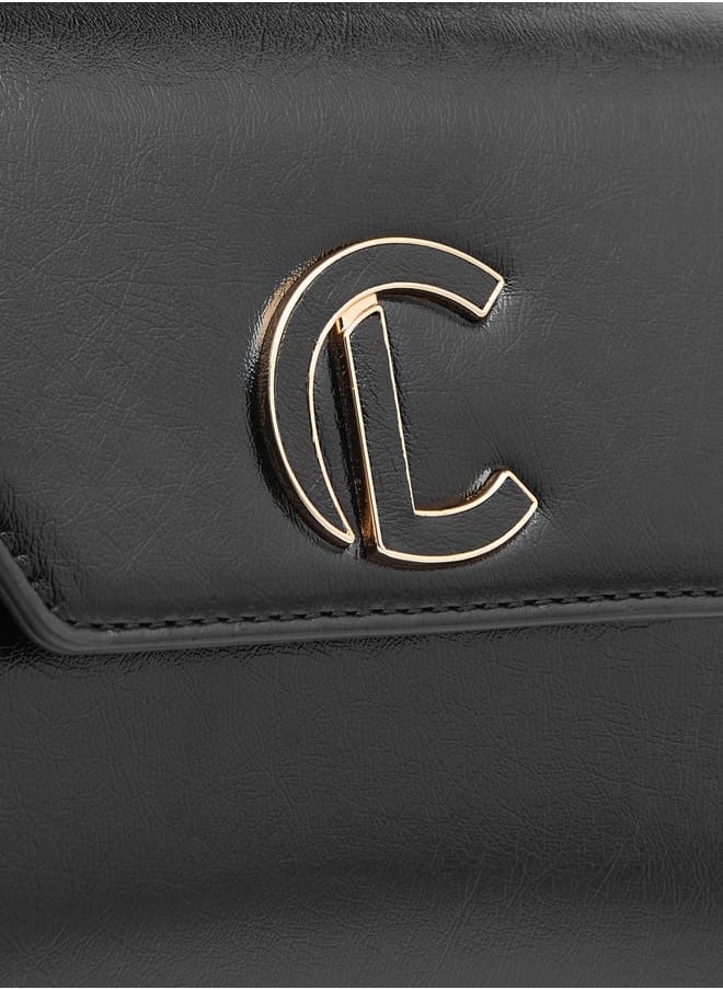 Le Confort Logo Embossed Satchel Bag with Adjustable Strap  - Image 4