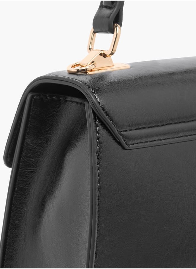 Le Confort Logo Embossed Satchel Bag with Adjustable Strap  - Image 5