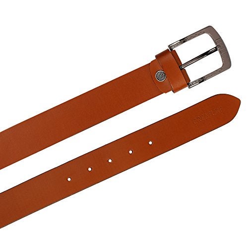Creature Formal/Casual Tan Colour Leather Belts For Men (BL-016) - Image 5