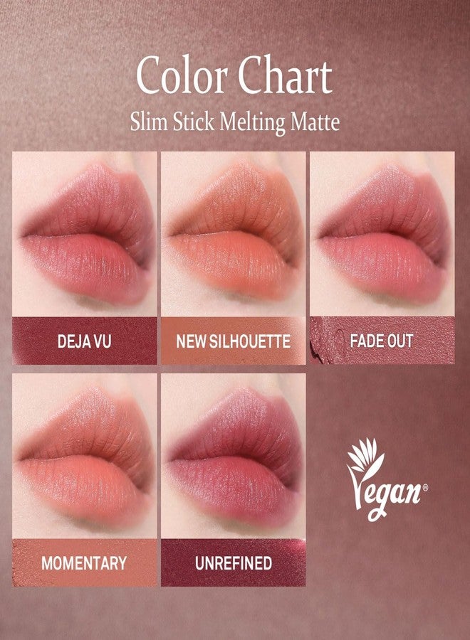 هينس سليم ستيك ميلتينج مات - ينزلق بسلاسة، لون شفاف، لمسة نهائية ناعمة، لا تكتل ولا تقشر، لون متعدد الطبقات نابض بالحياة، ترطيب مريح، لمسة نهائية خفيفة الوزن من الكشمير (ديجافو) - Image 3