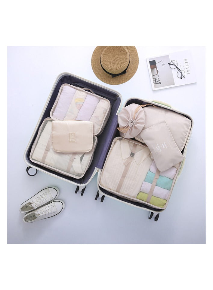 7-Piece Travel Organizer Luggage Set for Suitcase Organizer, Storage Bag, Compression Bag, Travel Bag with Zipper - Image 4