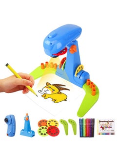 Kids Projection Drawing Sketchersmart Drawing Projector Toywith 32Cartoon Patters And 12Color Brushesadjustable Drawing Pattern Size Smart Art Sketcher Projector 2.0 Kid Learn To Draw And Sketch