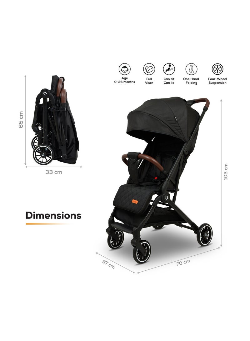 Nurtur Baby Stroller Storage Basket Removable front bumper 5 Point Safety Harness With EVA wheels - Image 5