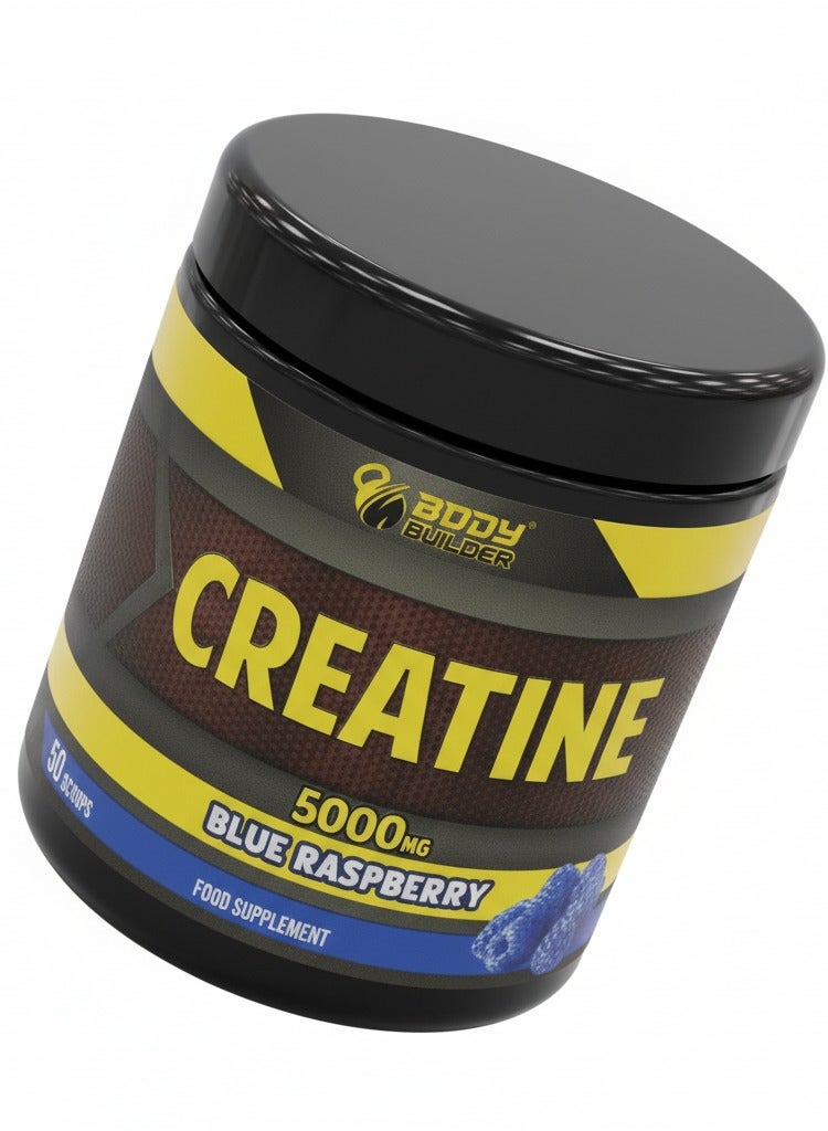 Body Builder Creatine Monohydrate Blue Raspberry, 300g, Performance & Energy Support Powder - Image 2