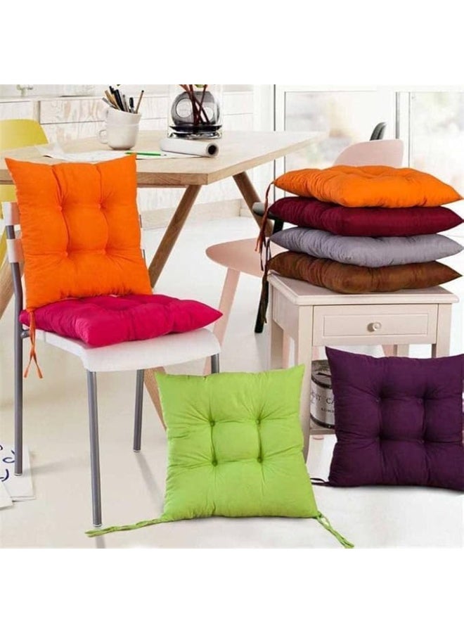 40x40cm square chair cushion with high-density fiber filling – comfortable and equipped with a tie for perfect stability, ideal for balconies, chalets, and cafes. HR - Image 5