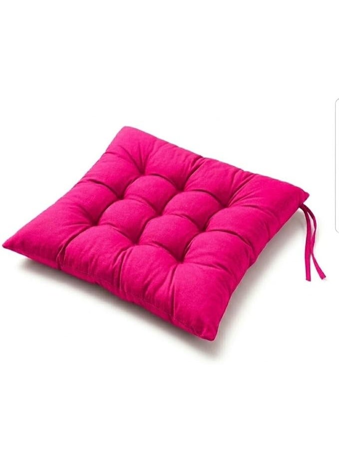 40x40cm square chair cushion with high-density fiber filling – comfortable and equipped with a tie for perfect stability, ideal for balconies, chalets, and cafes. HR - Image 1
