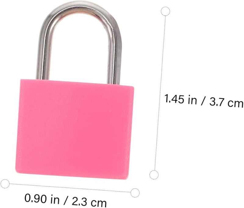 Mini Brass Padlocks 2 Pack Long Shackle with Keys for Luggage Diary Cabinets Storage - Image 3