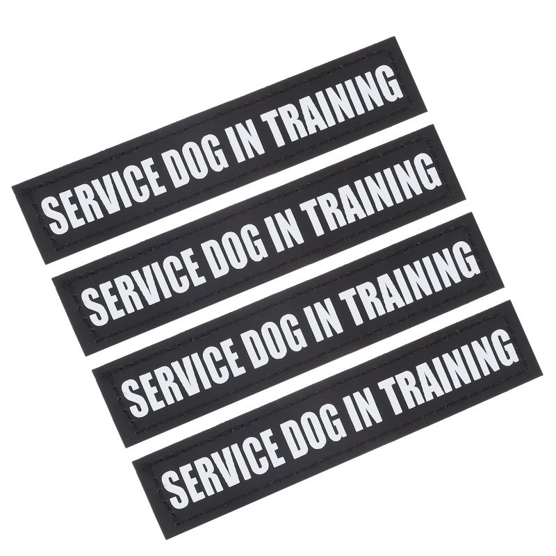 2 Pairs Dog Vest Self Adhesive Stickers Reflective Dog Vest Decorative Labels - Image 1