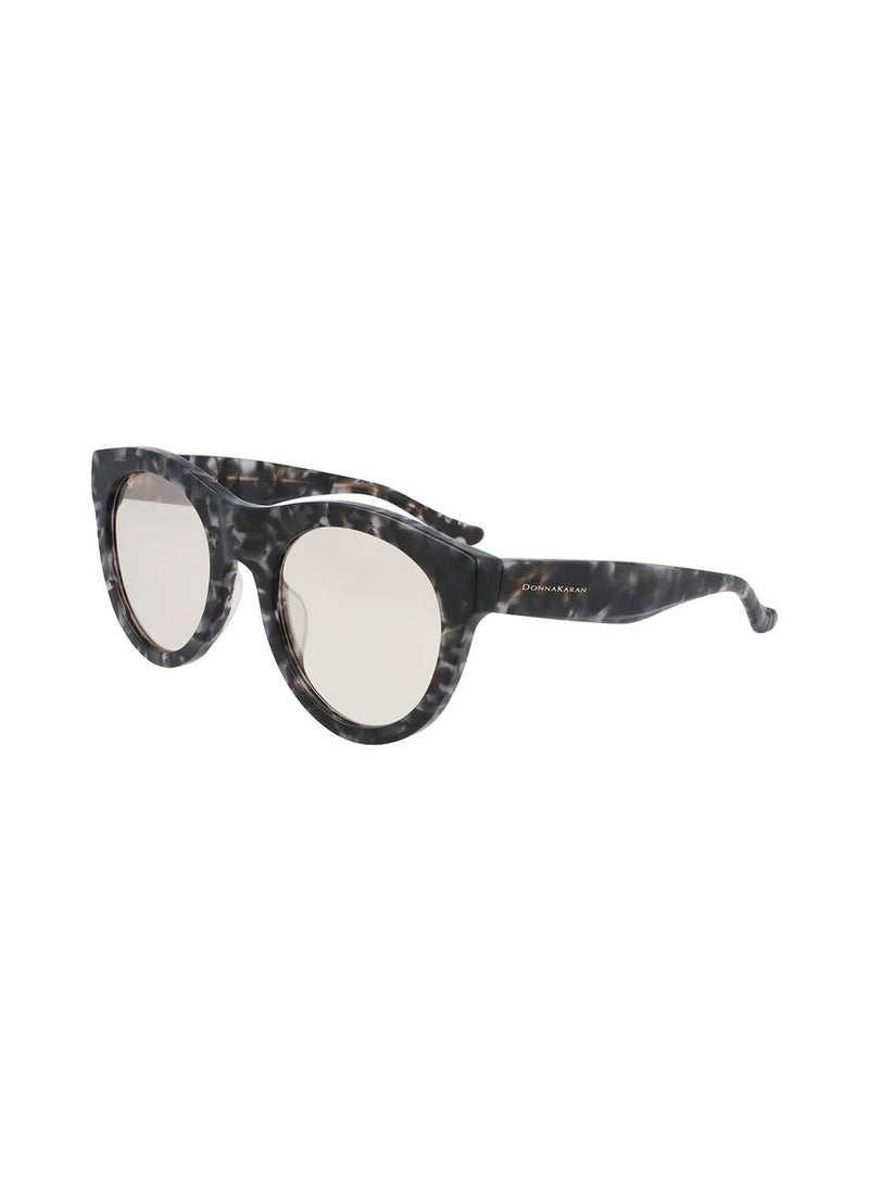 Donna Karan نظارة شمسية دائرية من الأسيتات بإطار كامل DO504S 5222 (017)  - Image 1
