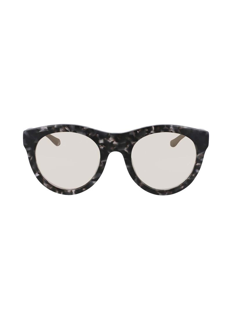 Donna Karan نظارة شمسية دائرية من الأسيتات بإطار كامل DO504S 5222 (017)  - Image 2