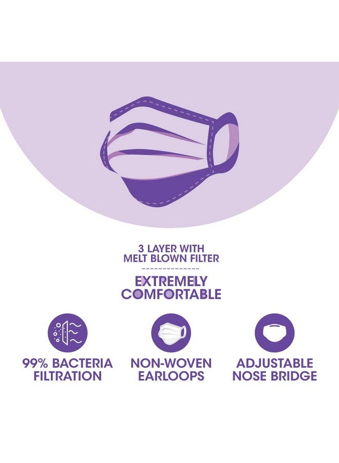 Romsons Unisex Cotton Dispo Guard 3 Ply Mask With Softest Ear Loops,50 Pcs/Pack,(Pack Of 6) 300 Pcs,White - Image 5