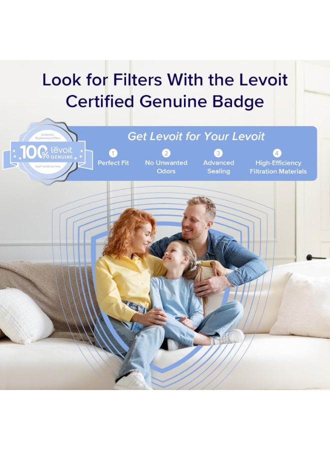 LEVOIT Smart Air Purifier with Plasma for Home Bedroom, H13 HEPA Filter with Air Quality Sensor, Removes 99.97% Pollen Allergies Dust Odours, Core300S Pro Core 300S Pro White - Image 5